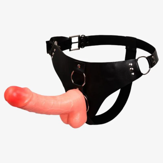 Solid Belt Strap On Dildo With Balls for Lesbian