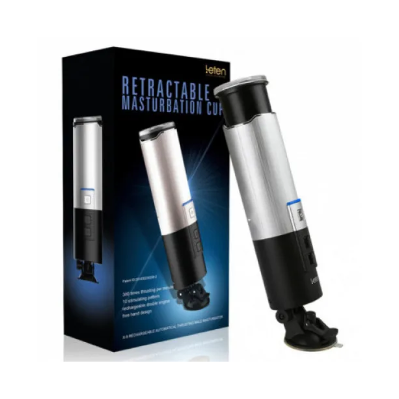 Automatic retractable, telescopic male masturbator