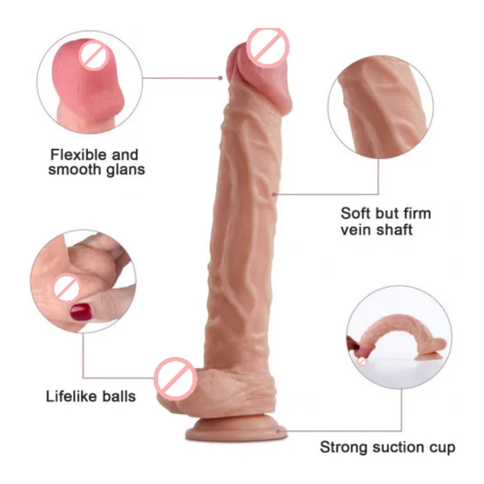 10 Inch Big Silicone Dildo For Female