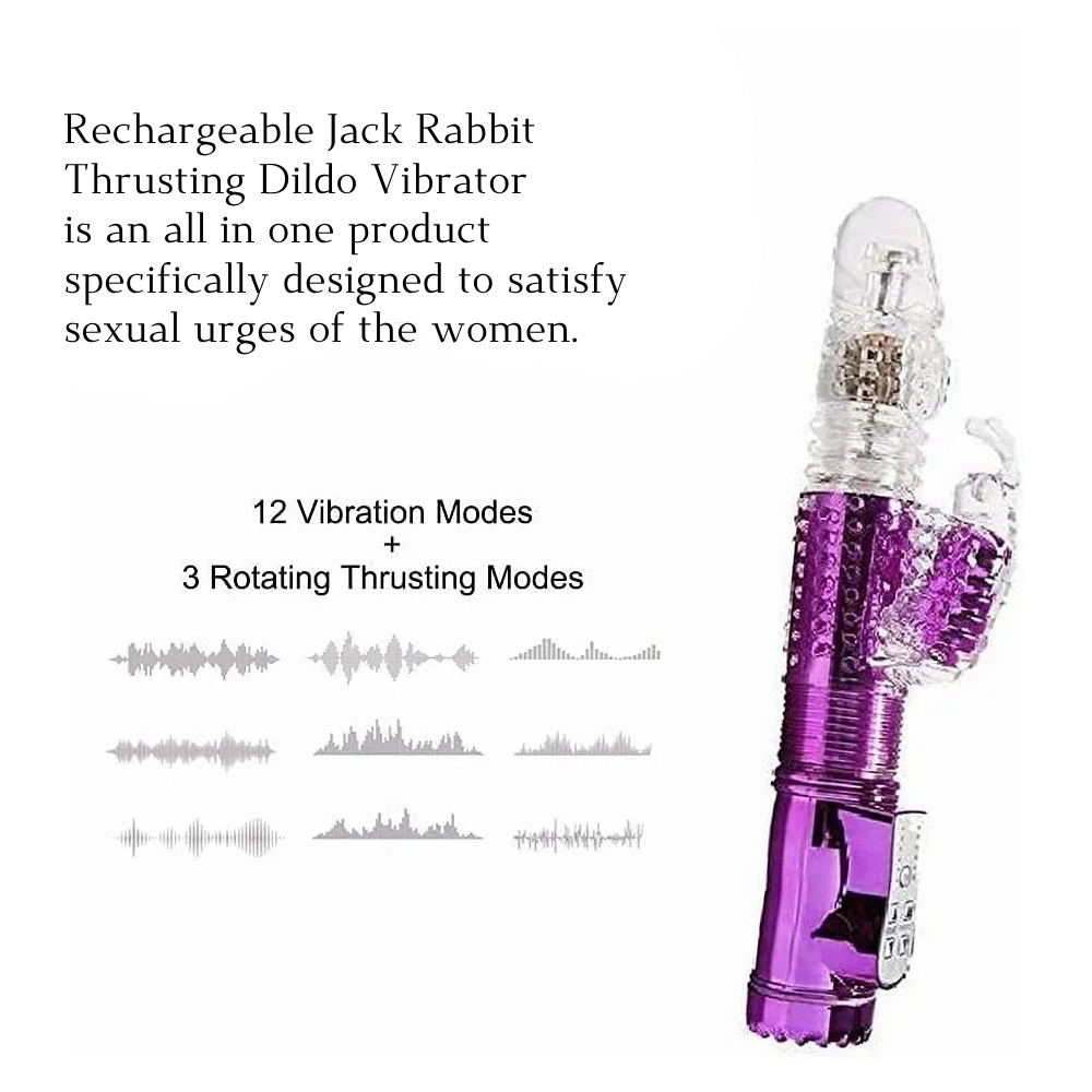 Multispeed & G spot Thrusting Rabbit Vibrator Sex-Toys For Women Dildo