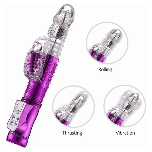 Multispeed & G spot Thrusting Rabbit Vibrator Sex-Toys For Women Dildo